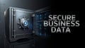 Secure Business Data with Advanced Encryption and Storage Royalty Free Stock Photo
